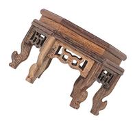 HAMPPLIES Hexagonal Wooden Display Base for Chinese Oriental Furniture, Stable Wood Display Base with Supporting Points, for Indoor Decor, Flowerpot and Aquatic Fish Tank Stand