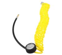 HAMPPLIES High Pressure Air Compressor Hose Flexible PU Spring Tubing with Metal Connector Compact Lightweight for Compressor Extension