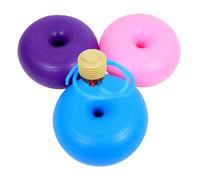 HAMPPLIES Inflatable Donut Yoga Ball with Pump Balance Trainer for Students Enhances Coordination and Sensory Skills Portable Exercise Ball Chair for Classroom Office Gym Use