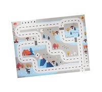 HAMPPLIES Interlocking Play Mat with Traffic Road Design Soft Floor Rug for Boy Girl and Multi-Purpose Crawling and Racing Game Mat Easy to Store and Carry Safe Non-Toxic Material