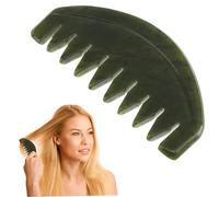 HAMPPLIES Jade Hair Comb Scraping Comb Designed for Muscle Relaxation and Blood Circulation Enhancement