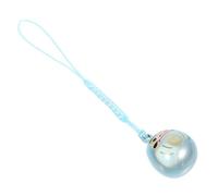 HAMPPLIES Japanese Style Dharma Cat Eye Bell Pendant Unique Portable Bag Ornament Creative and Keychain Charm for Friends and Family Copper Bell Blue