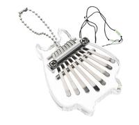 HAMPPLIES Key Mini Transparent Kalimba Thumb Piano for Beginners Portable Crystal Finger Harp with Unique Design Easy to Play Stylish Music Instrument for All Ages