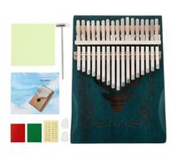 HAMPPLIES Key Wooden Thumb Piano Kalimba Mbira Finger Instrument for Beginners Adults Portable Compact Design with Clear Crisp Ore Metal Keys Easy to Play and Carry Suitable for Learning and