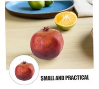 HAMPPLIES Lifelike Weighted Foam Pomegranate Simulation Model for Home Decor Party Table Decorations Photography Props Realistic Artificial Fake Fruit for Store Display and Food Staging
