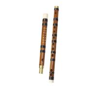 HAMPPLIES Lightweight Portable Bamboo Dizi Flute Introductory Chinese Traditional Musical Instrument for Students Compact Bamboo Flute for Learning and