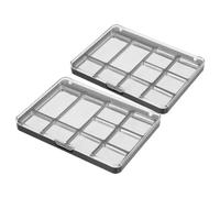 HAMPPLIES Magnetic Eyeshadow Palette 10-color Empty Makeup Pallet 2pcs Metal Eyeshadow Pans DIY Refillable Holder for Professional Makeup Artists and Daily Use