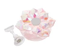 HAMPPLIES Magnetic Nail Practice Stand Acrylic Pink Cherry Blossom Fake Nail Holder Crystal Magnet for Salon Training and Display