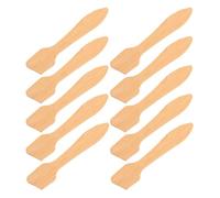 HAMPPLIES Makeup Spatula Set Facial Mask Spoon Wooden Bamboo Lightweight 10pcs for Even Application Sl esign for Skincare and Cream Mixing, Portable Beauty Tool for Travel and Daily