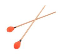 HAMPPLIES Maple Wood Marimba Mallets Pair Lightweight Balanced Percussion Sticks for Xylophone Glockenspiel Comfortable Teardrop Shaped Drumsticks Multi Instrument Use for Adults