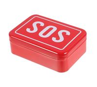 HAMPPLIES Medicine Box Case Outdoor Survival Kit Storage Tinplate Portable Travel Medical Box Emergency Medicine Container