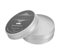 HAMPPLIES Men’S Peppermint Shaving Soap for Beard with Moisturizing Formula, Portable Travel Shave Soap for Smooth Wet Shaving at Home and Outdoors