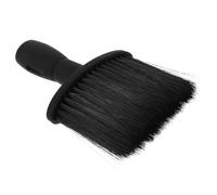 HAMPPLIES Men’s Synthetic Shaving Brush with Non-slip Grip - Small Beard Scrubbing Brush for Precise Facial Hair Cleaning, Portable Hair and Beard Cleaner for Home Use, Black