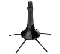 HAMPPLIES Metal Clarinet Stand Small Trumpet Displaying Rack with 5-foot Black Base and Cotton Support, Musical Instrument Storage and Holder for Orchestral Use