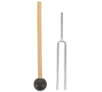 HAMPPLIES Metal Tuning Fork and Ergonomic Handle Hammer with Precise Pitch for Musical Education and Home Use, Sl esign Practical Instrument Tuning Tool for Music Enthusiasts