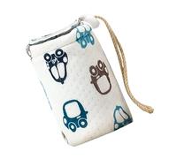 HAMPPLIES Milk Bottle Thermal Bag Portable Nursing Bottle Insulated Cover with Thickened Five Design Drawstring Closure for Go Medium Cartoon Car Pattern
