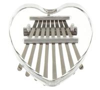 HAMPPLIES Mini Thumb Piano Kalimba Lightweight Portable Musical Instrument Gift for Beginners Play Crystal Heart Design for Family Friends Christmas and Birthdays