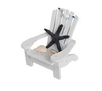 HAMPPLIES Miniature Nautical Beach Chair Model Lightweight Seaside Ornament for Miniature Gardens Potted Landscapes and Party Decorations with Realistic Coastal Design