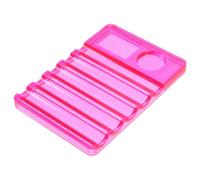 HAMPPLIES Nail Art Palette Pen Holder with 5 Compartments for Convenient Storage Plastic Makeup Mixing Tray Suitable for Nail Pens and Brushes Or Workspace