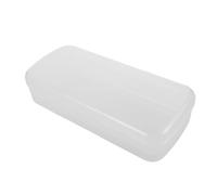 HAMPPLIES Nail Art Tweezer Soaking Box Double Layer Transparent Sterilizer Case for Manicure Tools Cleaning and Organizing Compact Portable Design for Professional Salon and Home Use