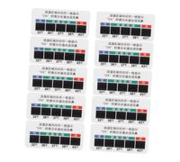 HAMPPLIES Nasal Rinse Temperature Strips 10pcs Liquid Crystal Temp Stickers for Saline Solution Measurement Suitable for Nose Cleaning Supplies and Allergy Relief