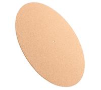 HAMPPLIES Natural Cork Turntable Mat 297mm Diameter 3mm Thickness Slipmat for Vinyl Records Anti-static Platter Pad Compatible Record Players and Turntables