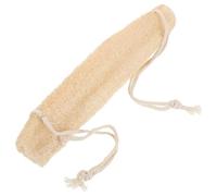 HAMPPLIES Natural Loofah Back Scrubber with Handles, Exfoliating Luffa Body Towel 33cm for Men and Women, Bath Washcloth for Deep Skin Cleansing and Dead Skin Removal in Shower