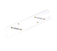 HAMPPLIES Navigation Parallel Ruler Transparent Acrylic Measuring Tool with Pull Mechanism for Precise Chart Drawing and Surveying Engineering and Ocean Navigation
