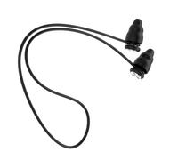 HAMPPLIES Noise Cancelling Silicone with Cord, Black Bullet Shape, Reusable Sleep for Work, Study, and Rest Noise Reduction