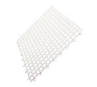 HAMPPLIES Non-slip Splicing Floor Mat White Bathroom Cushion Absorbent Door Mat for Home Decor and Indoor Use