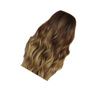 HAMPPLIES Ombre Wig for Women Synthetic Hair Cover with Long Blunt Bangs Ventilative and Comfortable Fashion Accessory for Parties Cosplay and Daily Wear