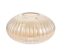 HAMPPLIES Orange Glass Pendant Lampshade Round Globe Shape with Unique Striped Design Versatile Compatibility and Glare Reducing Feature, for Dining Room and Bedroom Lighting