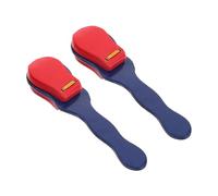 HAMPPLIES Orff Wooden Castanets for Early Education Musical Instrument Preschool Rhythm Clappers for Classroom Activities Cognitive Development and Group Play