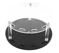 HAMPPLIES Organizer for in Tweezer Lash Rotating Holder Detachable 12-Hole Extension Stand and with Sturdy Acrylic Base Black Classic Finish Eyelash Tools Supplies Professional