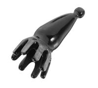 HAMPPLIES Ox Horn Massage Comb Handheld Scalp Comb Acupuncture Point Massager 7-9cm Black for Relaxation and Head Scalp Care Random Style