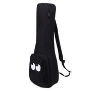 HAMPPLIES Oxford Cloth Acoustic Guitar Case with Double Adjustable Shoulder Straps Black Padded Ukulele Bag for Concerts Music Events and Outdoor Performance Storage