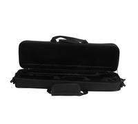 HAMPPLIES Oxford Cloth Flute Case with Zippered Accessory Compartment Adjustable Shoulder Strap Portable Protective Storage Bag for Flutes Musicians