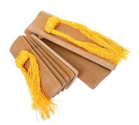HAMPPLIES Percussion Tools with Cotton Rope Handmade Kuaiban Clappers Bamboo 2pcs Portable Folk Music Instruments Enhancing Stage Performances and Speech Contests