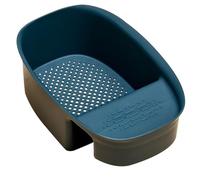 HAMPPLIES Plastic Kitchen Sink Drain Basket with Smooth Edges Wear Resistant Vegetable Washing Strainer Basket for Fruit and Food Storage Easy to Disassemble Sink Strainer Accessory