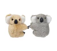 HAMPPLIES Plush Animal Hair Clips for Girls 1 Pair Cute Cartoon Hairpins Mini Claw Clips Strong Hold for Hair Decoration