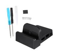 HAMPPLIES Portable Game Console Base Replacement Charging Tv Dock Compatible with Switch OLED Compact Design for Home Use Finish Practical Modification Stand