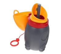 HAMPPLIES Portable Kids Travel Urinal Bottle Odour-Preventing Cover Leakproof Easy to Clean for Car Camping Emergency Use Orange 7.28 x 3.54 x 3.54 Inches