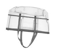 HAMPPLIES Portable Mesh Shower Bag Versatile Beach Organizer with Suspension Design Durable Material for Treasures and Sundries for Beach Use and Travel