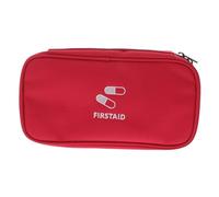 HAMPPLIES Portable Outdoor Medical Pouch Red Emergency Response Trauma Bag with Mesh Pockets for Travel Home Camping Hiking and Car Medical Supplies Holder