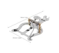 HAMPPLIES Portable Silver Trumpet Marching Music Clip with Secure Clamp for French Horn Clarinet and Wind Instruments Lightweight Music Holder for Band Performances