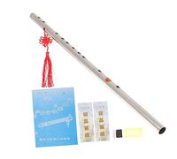 HAMPPLIES Portable Stainless Steel Chinese Flute Set Flute Durable Sturdy Musical Instrument for Students Beautiful Sound for Beginners and Music Lovers