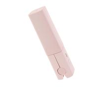 HAMPPLIES Portable USB Hair Straightener and Curling Wand, Mini 15w Ceramic Travel Hair Styling Tool for Women, Constant Temperature Small Straightener and Curling Iron in Peach Pink