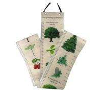 HAMPPLIES Printed Boys and Girls Height Growth Chart Wall Hanging Ruler with Plant Decoration, Removable Nursery Growth Chart for Home and Kindergarten Height Measurement