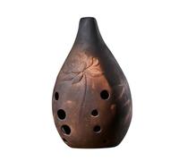 HAMPPLIES Professional Ceramic Xun Instrument Chinese Ocarina with Deep Rich Sound Tuned for Beginners and Artists Traditional Wind Musical Instrument in G Key Style