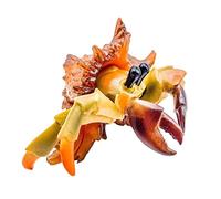 HAMPPLIES Realistic Pagurian Shaped Plastic Model Animal Figurine for Play and Room Decoration Educational Simulation Crab Plaything for Visual and Intellectual Development
